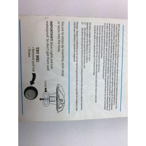 Uncle Milton Shoe Fireworks Flashing Lights Lightshow Kids Summer Style Red Blue - Picture 6 of 6